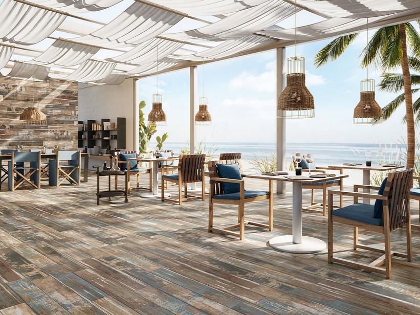 Fliese Urban Forest Mix 15X90 Feinsteinzeug Holzoptik Abgebeizt Braun | IperCeramica