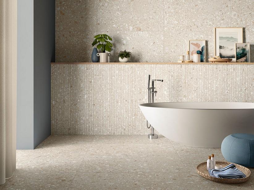 Fliese Pietra d'Iseo Weiß 60x120 Feinsteinzeug Steinoptik Ceppo di Grè | IperCeramica