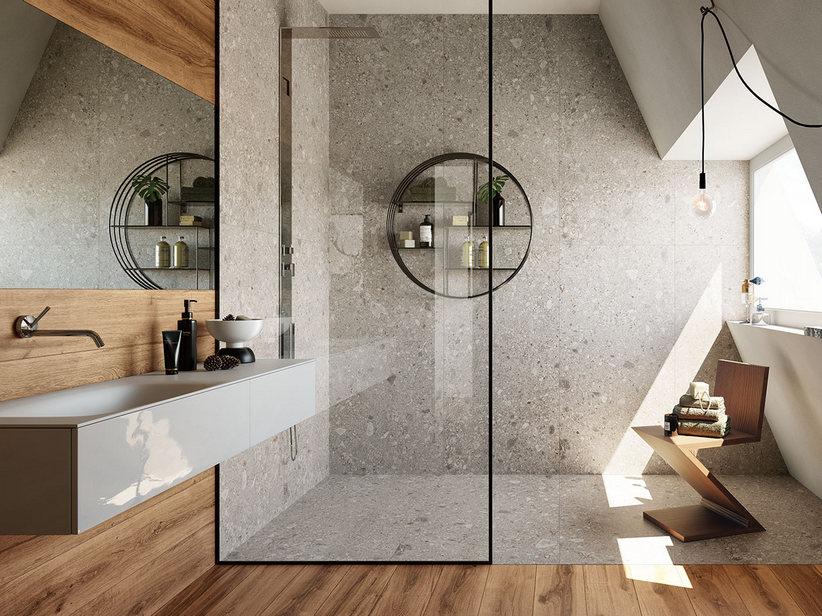 Fliese Pietra d'Iseo Grau 75x150 Feinsteinzeug Steinoptik Ceppo di Grè | IperCeramica