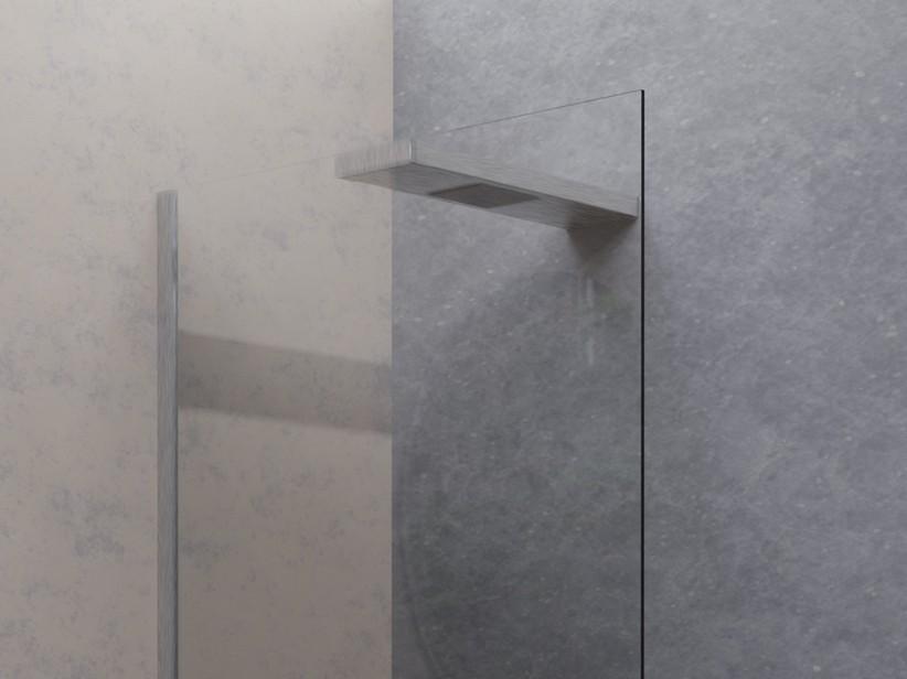 Stabilisierender Duschkopf für Walk-In-Dusche Plano 70 cm aus satiniertem Edelstahl | IperCeramica