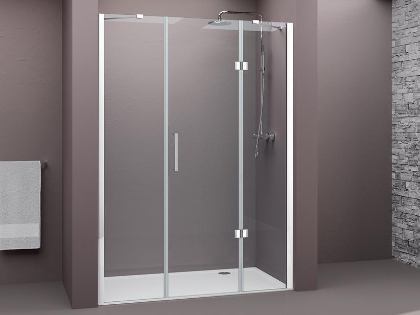 Drehduschtür Fantasy2 cm 170xH190 Erw 167,3/171,3 Kristallglas 6 mm Transparent Chrom | IperCeramica