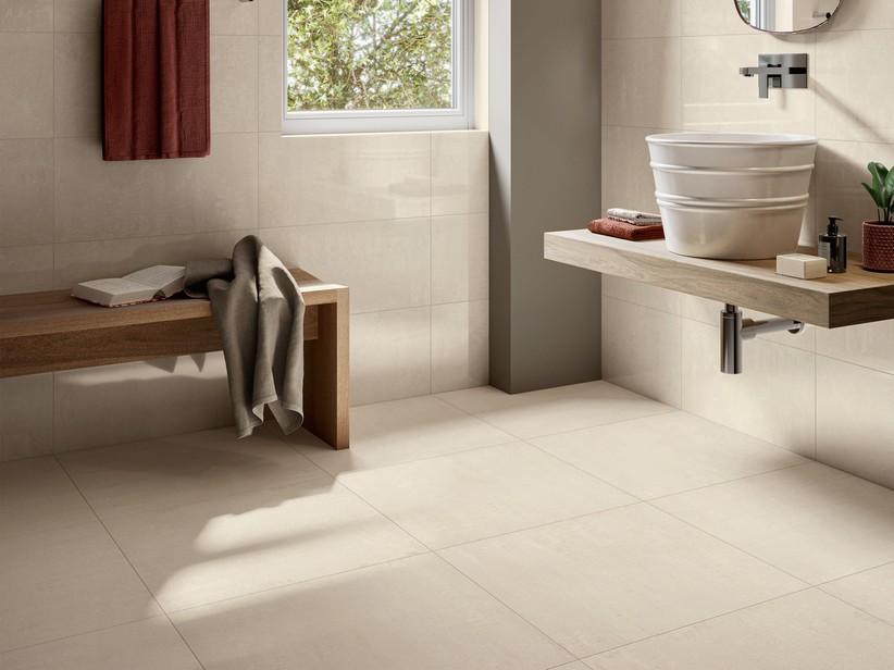 Fliese Project Ivory 60x60 Feinsteinzeug durchgefärbt Natural Steinoptik Elfenbein | IperCeramica