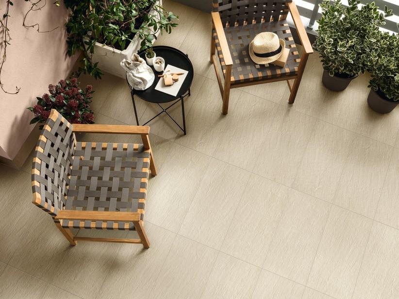 Fliese Project Ivory 30x60 Feinsteinzeug durchgefärbt Natural Steinoptik für Aussenbereich Poliert Elfenbein | IperCeramica