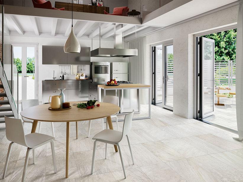Fliese Quarzostone White 40X80 Feinsteinzeug Quarzitoptik Weiss | IperCeramica