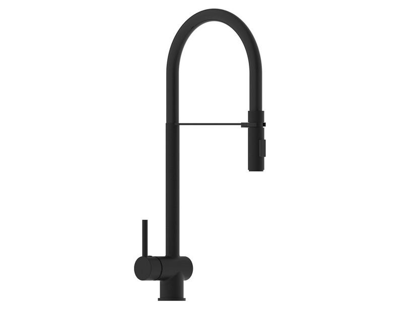 Küchenarmatur Oda mit Handbrause Schwarz matt | IperCeramica