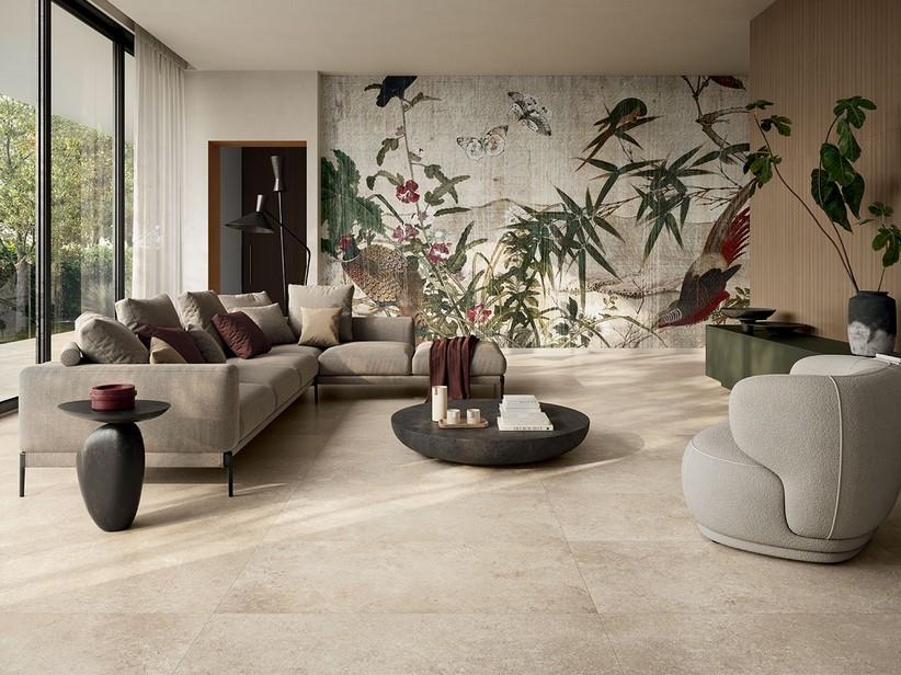 Fliese Sakkara Sand 60x120 Feinsteinzeug Kalksteinoptik Beige | IperCeramica