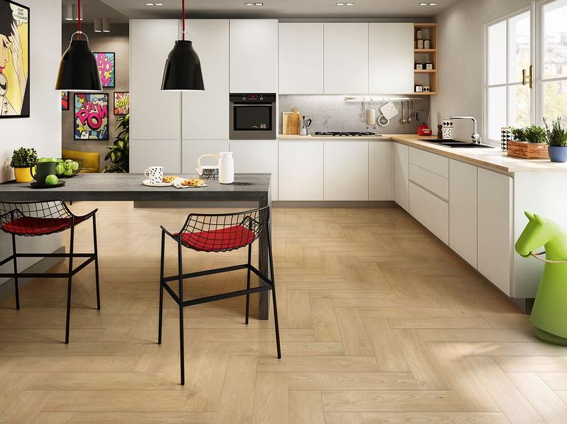 Fliese Seychelles Natural Zweite Wahl 18x62 Feinsteinzeug Eichenholzoptik Natur | IperCeramica