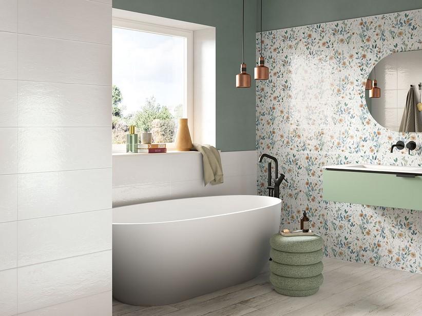 Wandverkleidung Shine White 25x60 Weiß | IperCeramica
