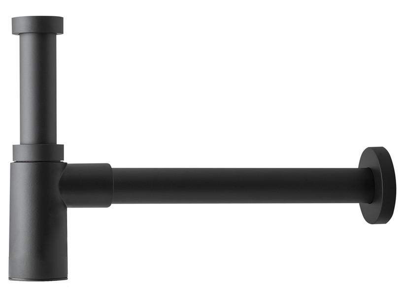 Siphon Hercules 1'1/4 Ø32 mm Messing Schwarz Matt | IperCeramica