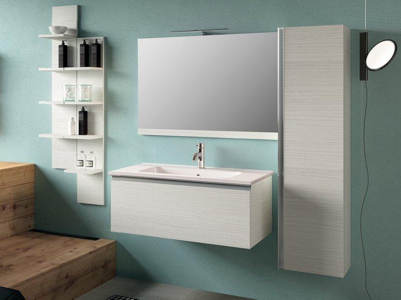BADSPIEGEL SMART 89x61,5 cm LÄRCHE WEISS | IperCeramica