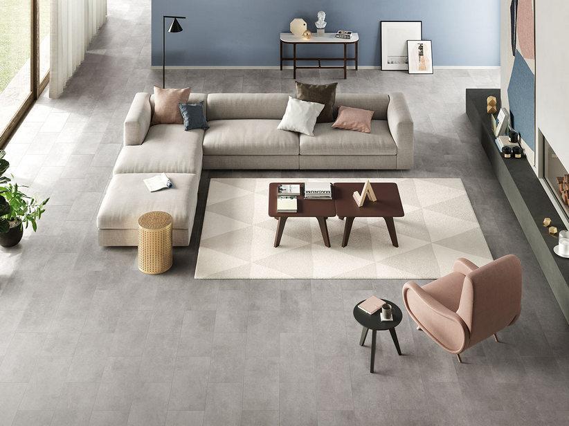 SPC-Bodenbelag Space Silver Zementoptik Hellgrau | IperCeramica