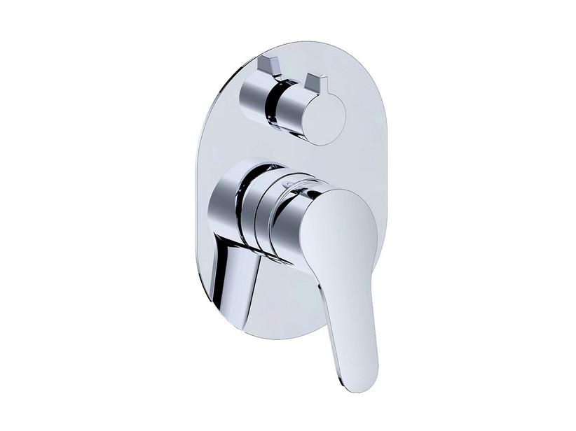 Einbau-Duscharmatur mit Umschaltventil Timeless Chrom | IperCeramica