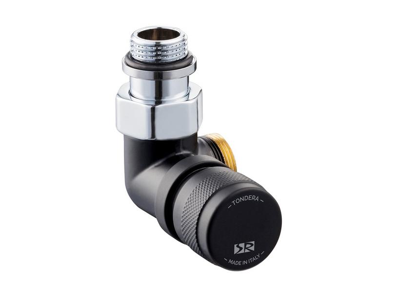 Tondera Ventil platzsparend links 1/2 Schwarz Matt | IperCeramica