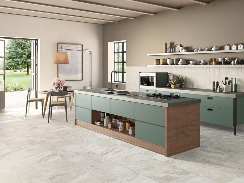 Fliese Touchstone White 60x60 Feinsteinzeug Slate-Steinoptik Weiß | IperCeramica