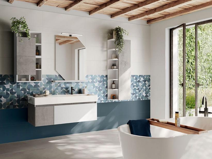 Wandfliese Velvet Snow 30x90 einfarbig Weiß Matt | IperCeramica