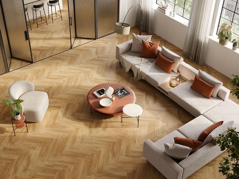 Parkett Fischgrätenmuster, Eiche hell - ViaTortona Natural | IperCeramica