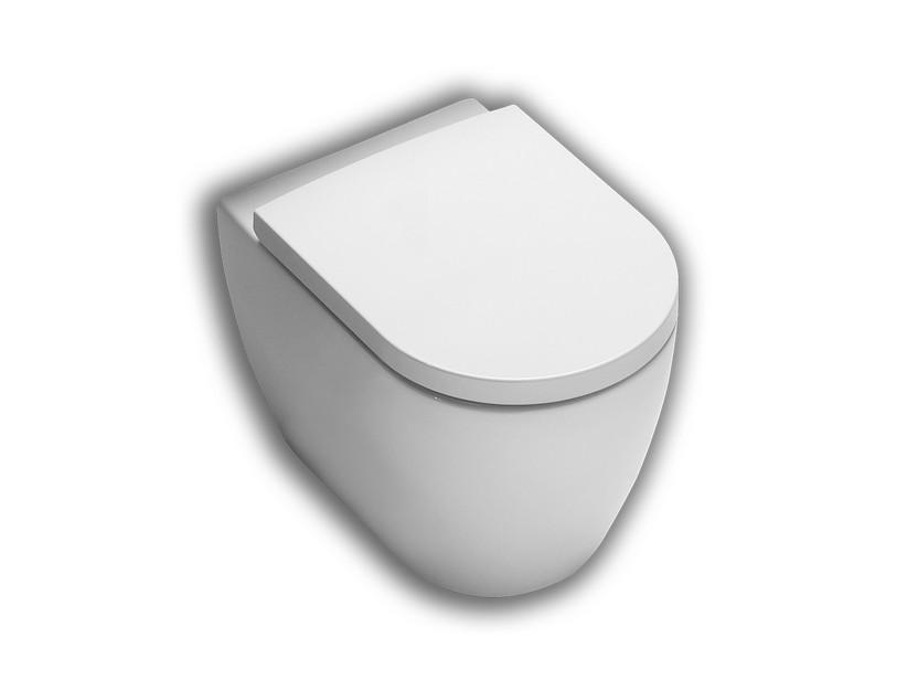 Stand-WC Monero 54 cm spülrandlos Weiß Matt | IperCeramica