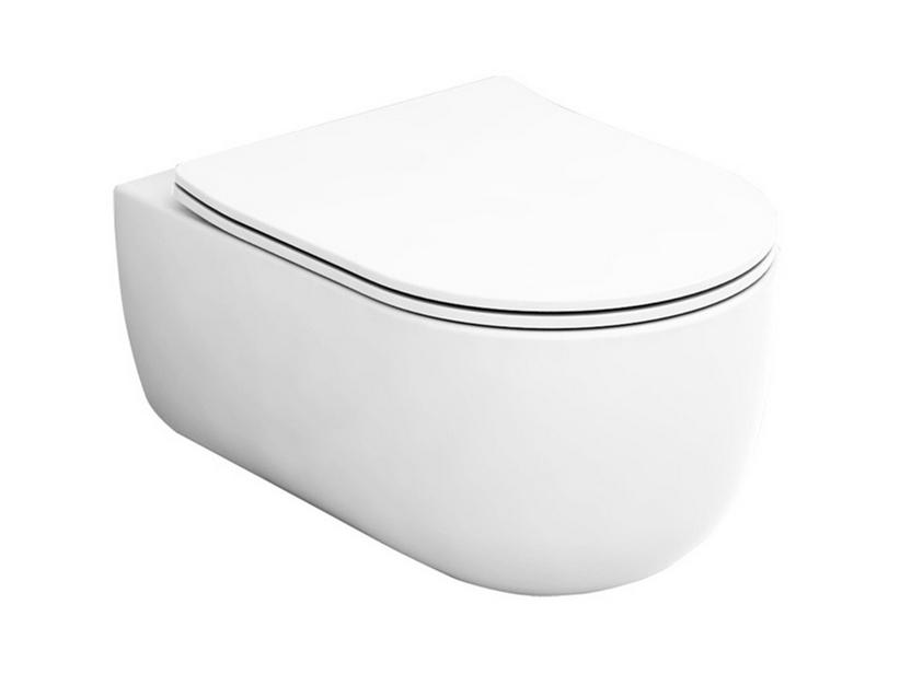 Hänge-WC Solana spülrandlos 52x36 cm Weiß glänzend | IperCeramica