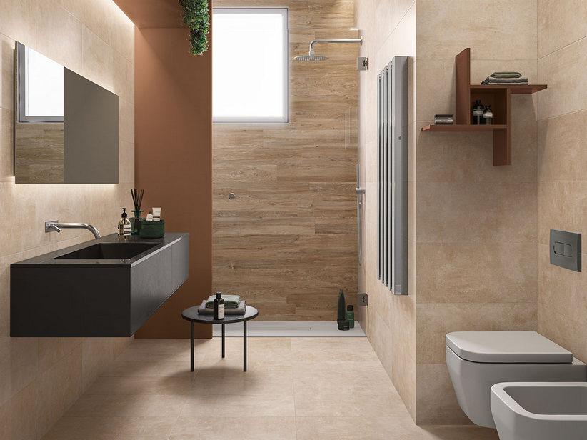 Fliese Works Beige 30,5X61,3 Feinsteinzeug Zementoptik | IperCeramica