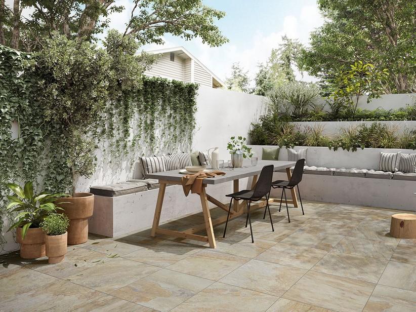Fliese Ardesia Beige XOUT 60X60 Feinsteinzeug Stärke 20 mm Steinoptik | IperCeramica