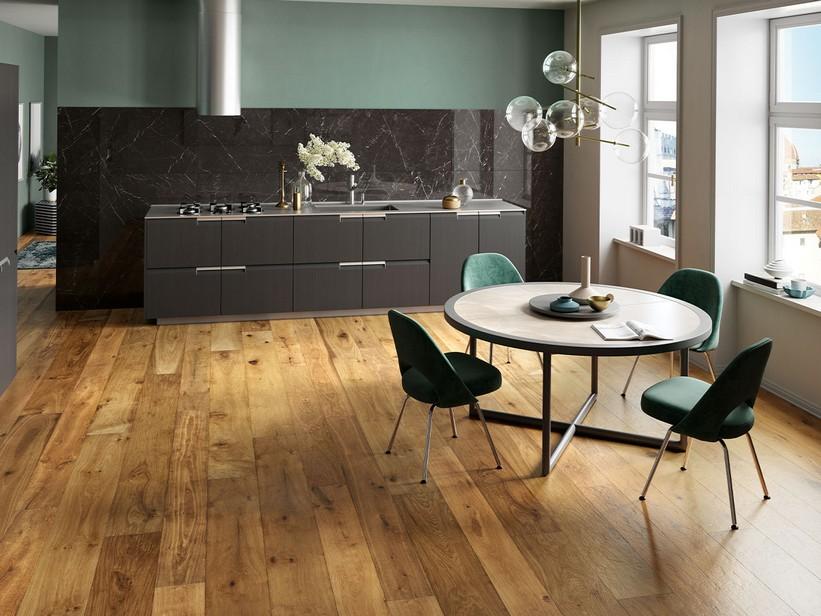 Parkett Eiche Natur Antikoptik Gehobelt Poliert - Yacht Caramel | IperCeramica