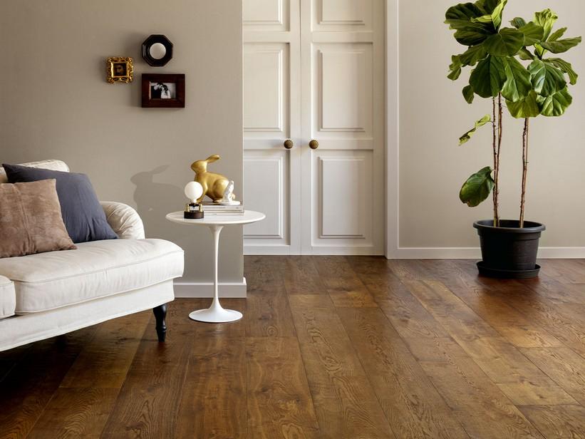 Parkett Eiche Natur Antikoptik Gehobelt Poliert - Yacht Large Brown | IperCeramica