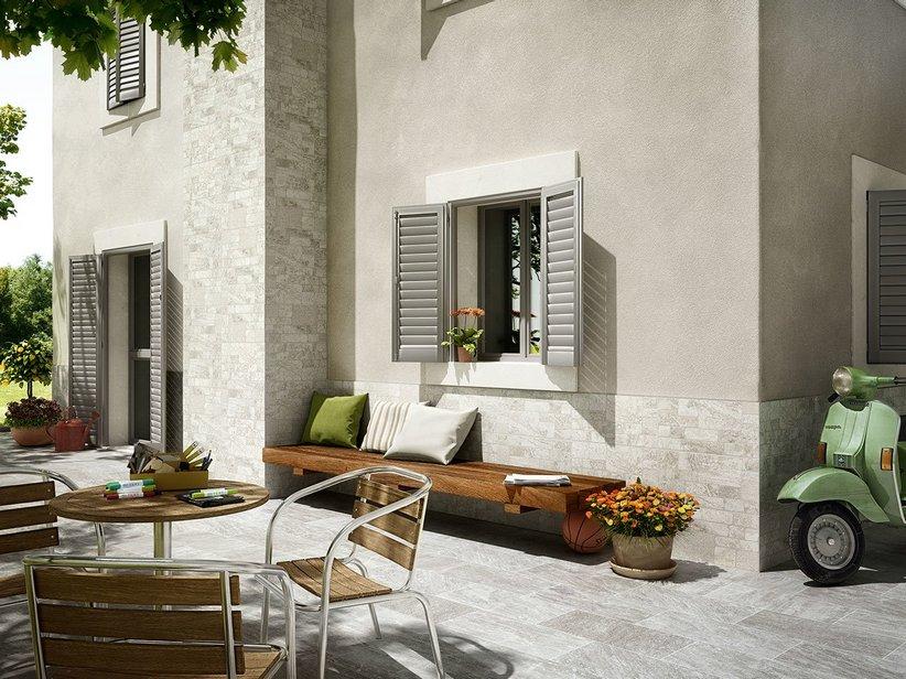 Fliese Yard Grey 30X60,4 Feinsteinzeug für Aussen Quarzitoptik Grau | IperCeramica