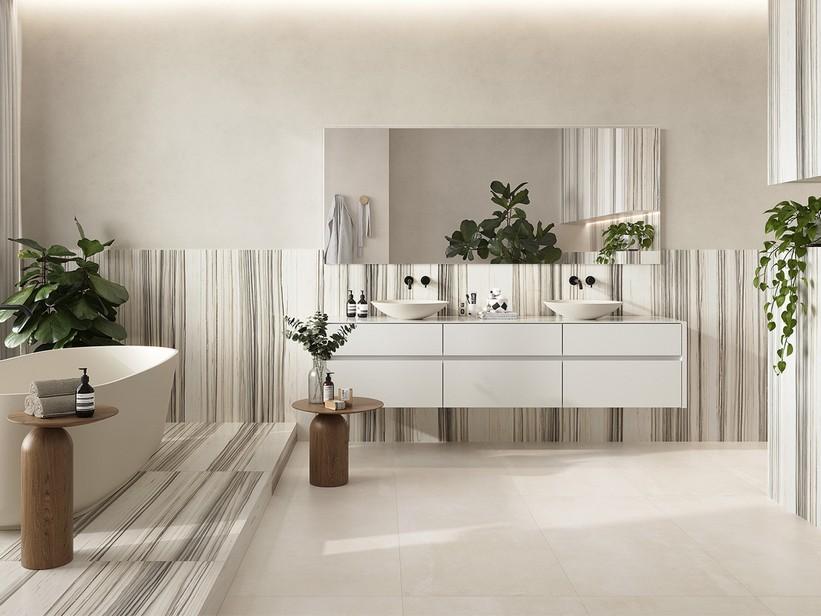 Fliese Zebra White 60x120 Feinsteinzeug Zebra-Marmoroptik | IperCeramica