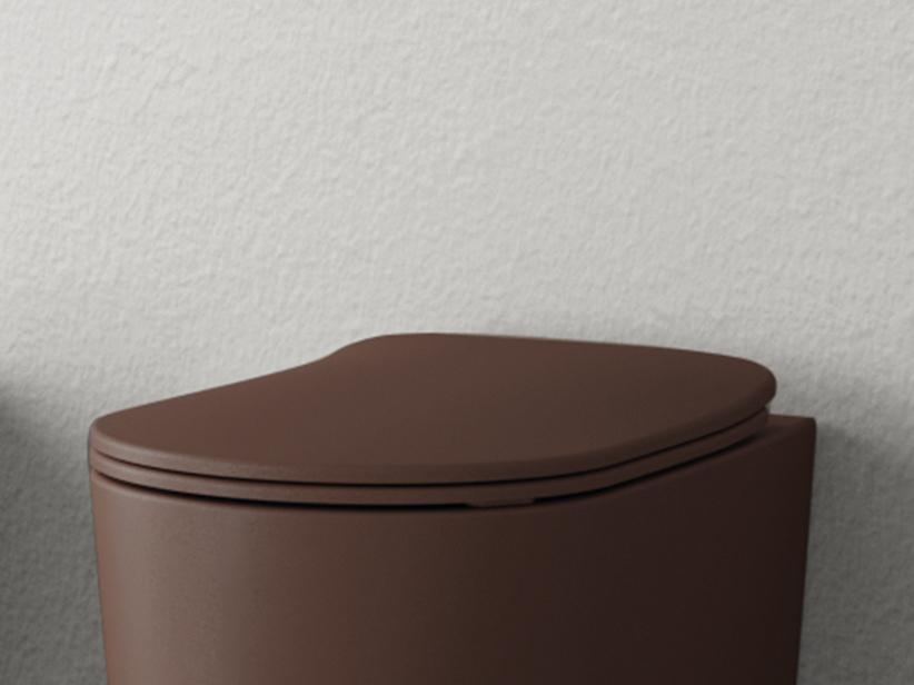 Abattant WC Nolita frein de chute bordeaux mat | IperCeramica