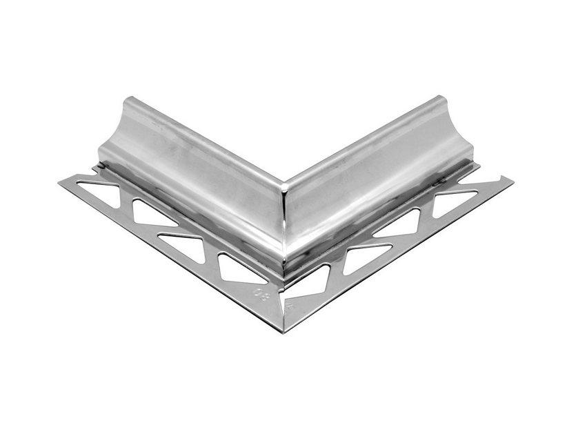 Profilé Global Cove pièce d'angle externe acier inox 8mm | IperCeramica