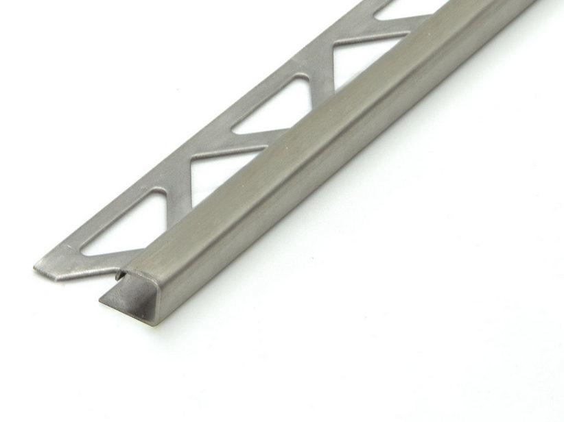 Profilé de finition d'angle Global Square acier satiné 12,5mm 2,7m | IperCeramica