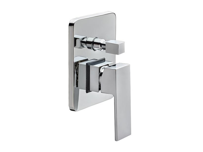 Mitigeur monocommande douche à encastrer avec inverseur 2 voies Kyra chrome | IperCeramica