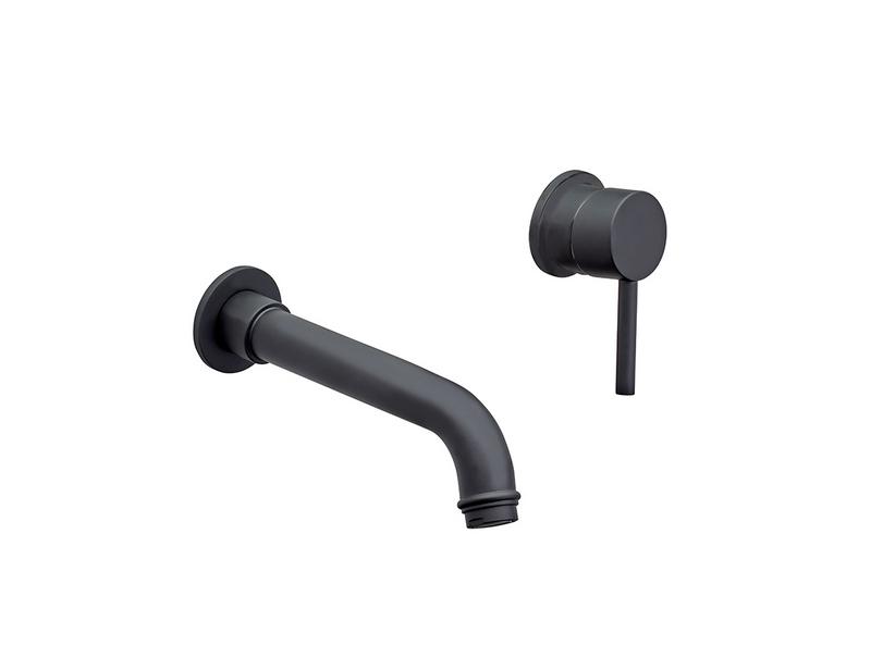 Mitigeur mural monocommande lavabo Carola noir mat | IperCeramica