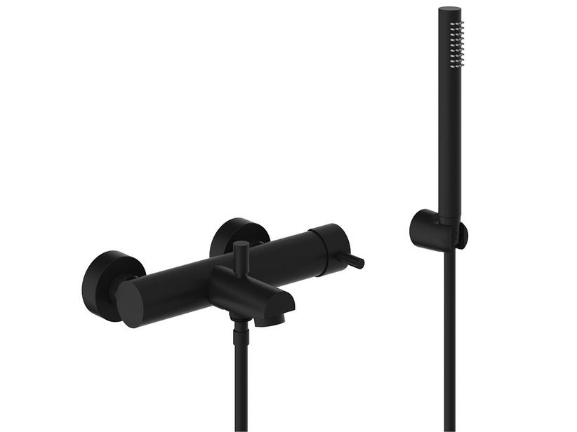 Mitigeur mural monocommande baignoire Detroit noir mat | IperCeramica