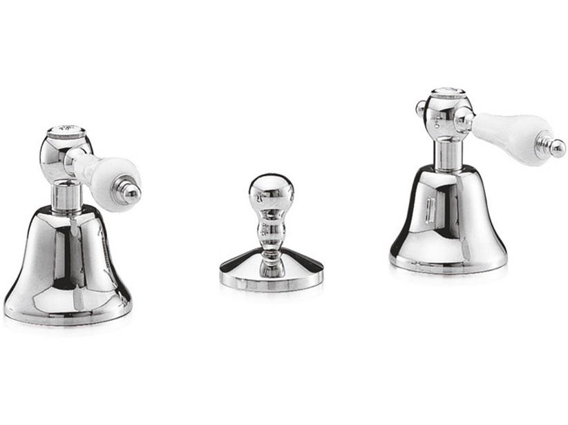Ensemble robinets pour bidet Desk avec boîtier chrome | IperCeramica