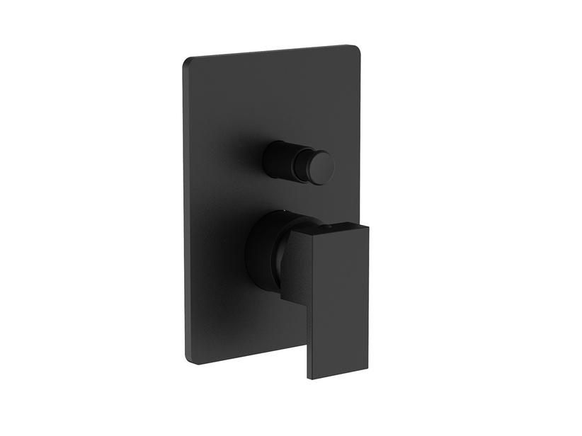 Mitigeur de douche encastrable avec inverseur 2 voies Atlanta noir mat | IperCeramica