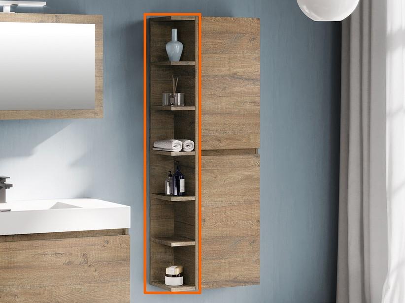 Colonne de salle de bains Qubo étagère 6 niveaux Sherwood | IperCeramica