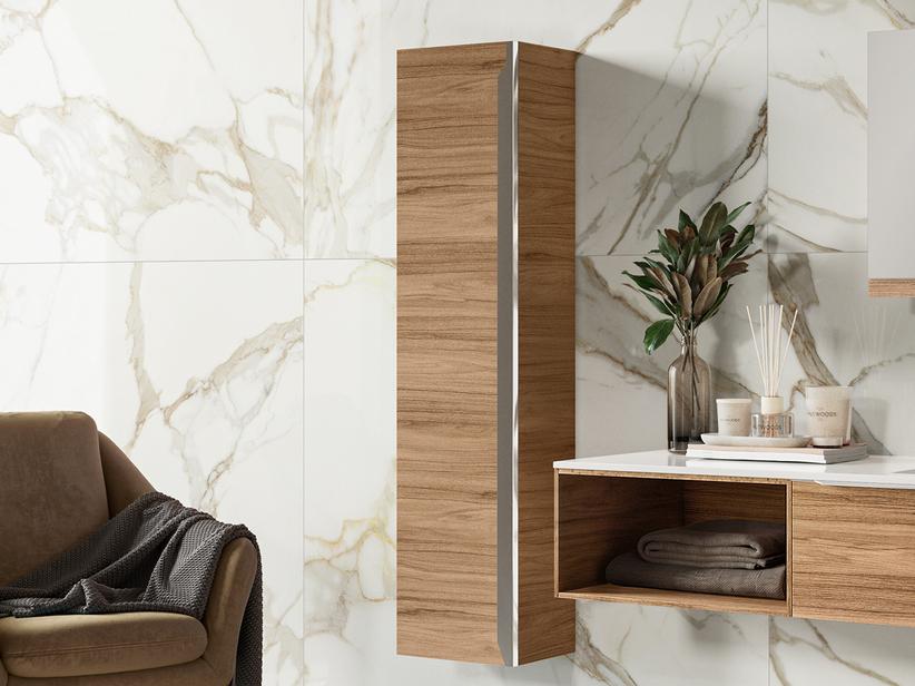 Colonne de salle de bains Trendy 30x25 h130 noyer Belgravia | IperCeramica