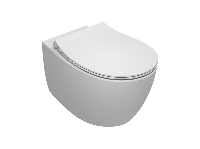 WC suspendu Sentimenti Neo Rimless 51x36 cm blanc mat | IperCeramica