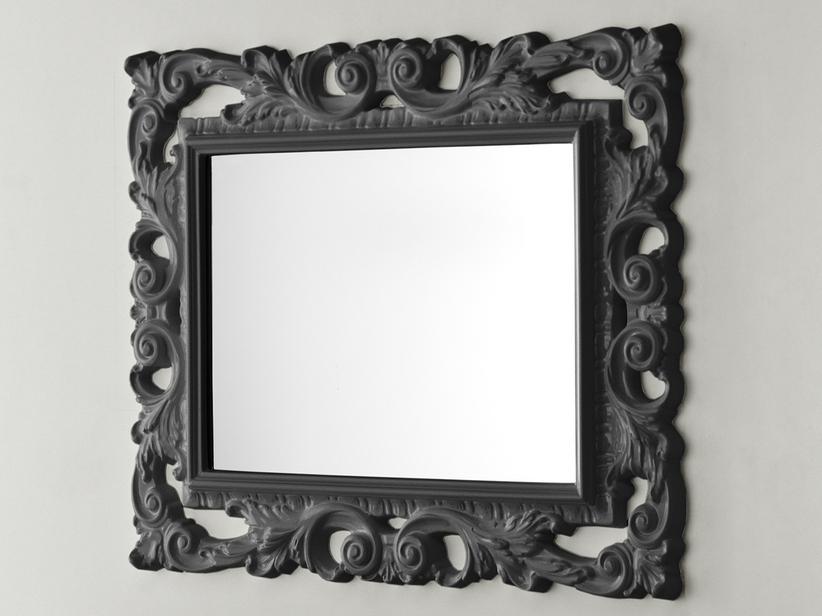 Miroir de salle de bains Barocco 94x75 gris anthracite | IperCeramica