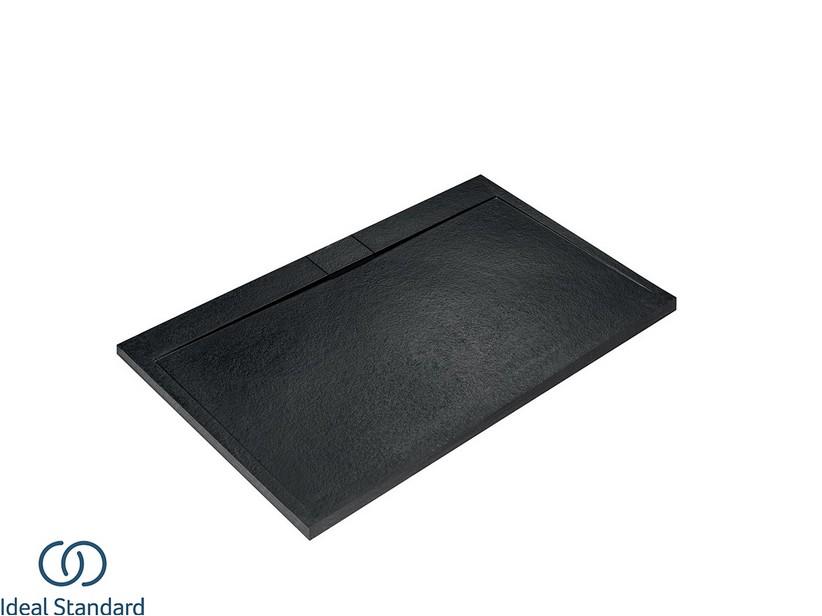 Receveur de douche Ideal Standard® ULTRAFLAT-S i.LIFE rectangulaire 140x80 cm résine noir | IperCeramica