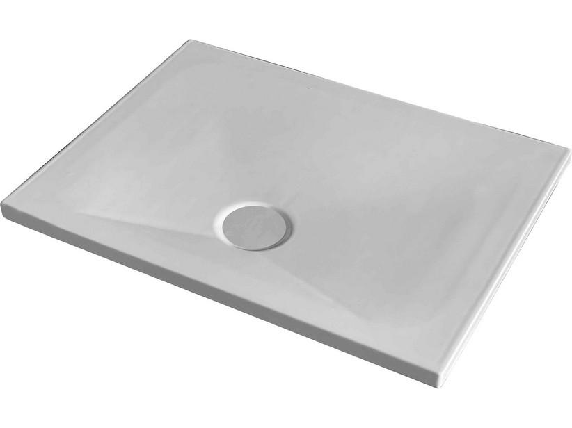 Receveur de douche Puro rectangulaire 90x70 blanc coton mat | IperCeramica