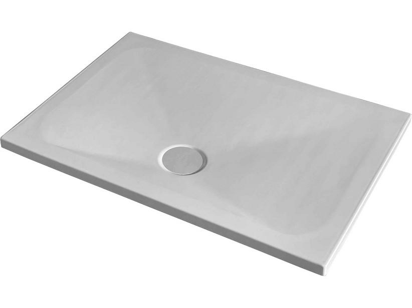 Receveur de douche Puro rectangulaire 100x70 blanc coton mat | IperCeramica