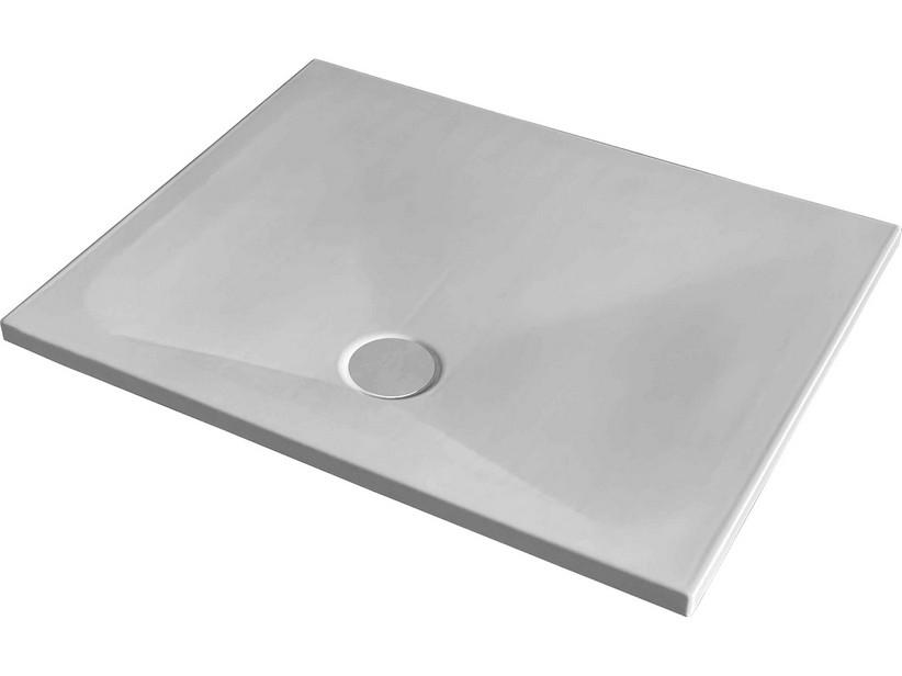 Receveur de douche Puro rectangulaire 100x80 blanc coton mat | IperCeramica