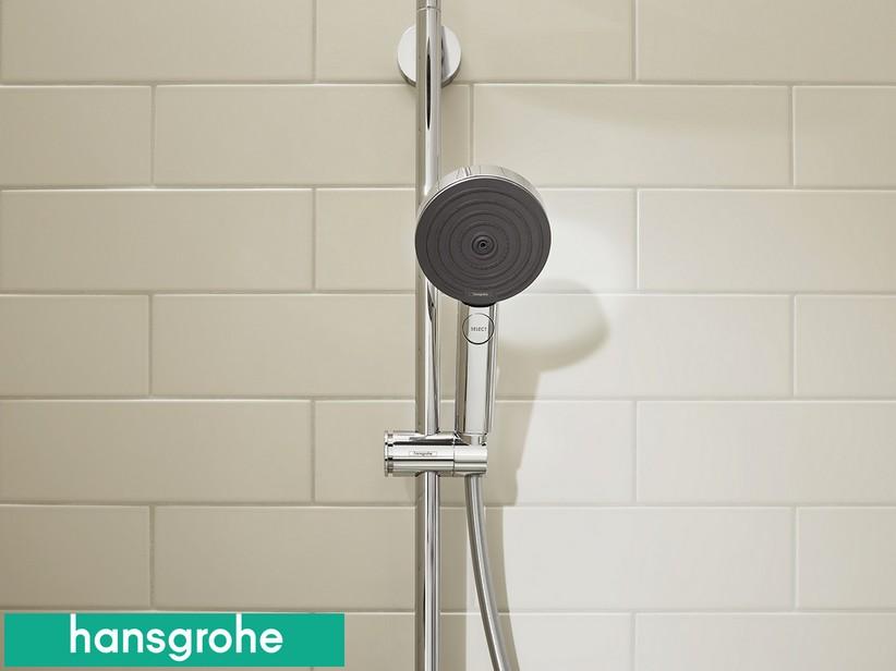Colonne de douche Pulsify S Hansgrohe avec mitigeur thermostatique chrome | IperCeramica