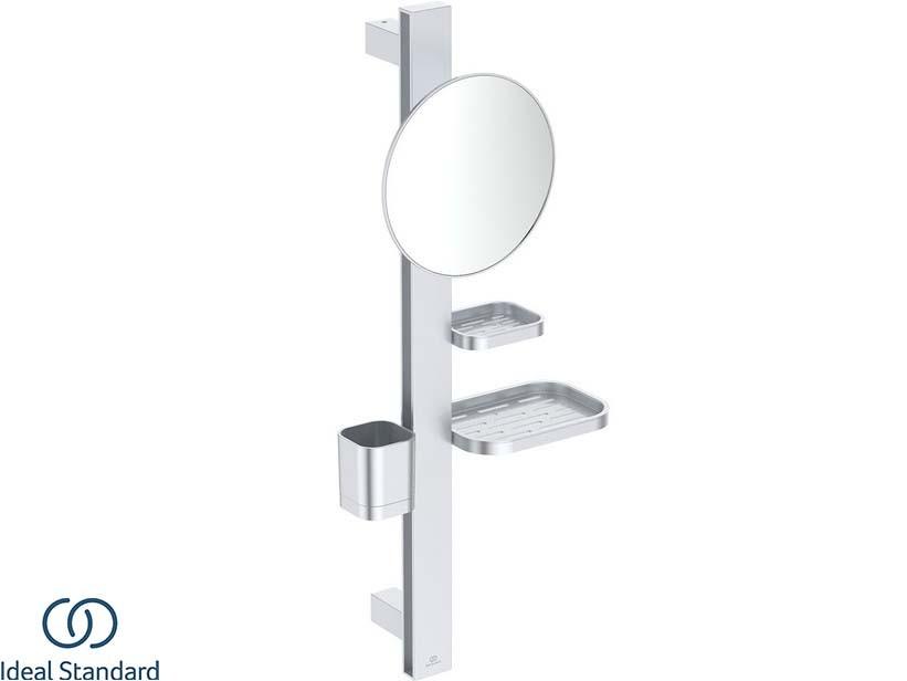 Support multifonction SP10X Ideal Standard® Alu+ argent brossé | IperCeramica