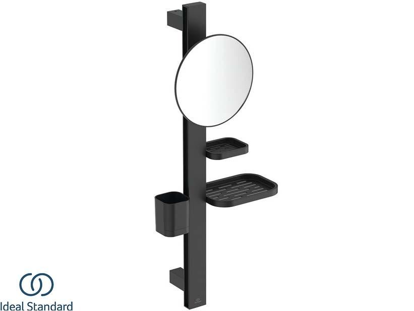 Support multifonction SP10X Ideal Standard® Alu+ noir mat | IperCeramica