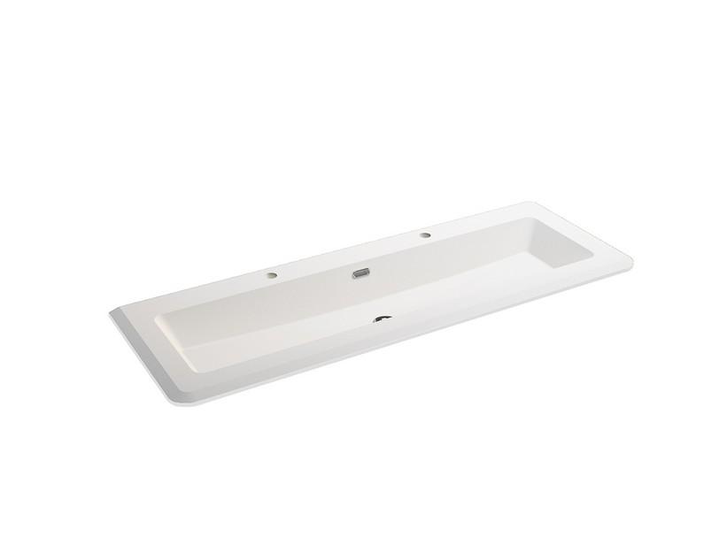 Lavabo en résine Atlas 141 cm blanc mat | IperCeramica