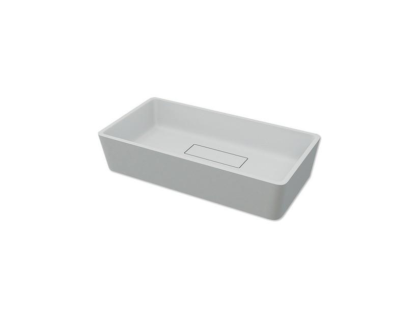 Vasque à poser en résine Atlas 63 cm blanc | IperCeramica