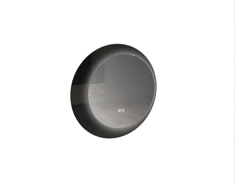 Cadre ATLAS Ø60 en Plexiglass Noir pour miroir rond rétroéclairé | IperCeramica